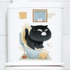 Fujitoya Toilet Wall Decor, Plants, Cats, Scandinavian Wall Decor, DIY,