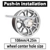 Rheedal 2Pcs 4.25inch Trailer Wheel Center Cap Push Through 4.25"