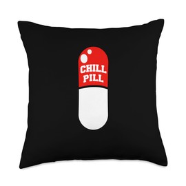 Chill Pill Throw Pillow