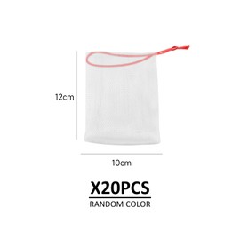 20 Bunte Seifenbeutel Mit Kordelzug, Netz-Duschbeutel, Seifenaufbewahrungsbeutel, Netz-Waschbeutel, Tragbare Netzbeutel, Seifen-Netzbeutel Mit Kordelzug