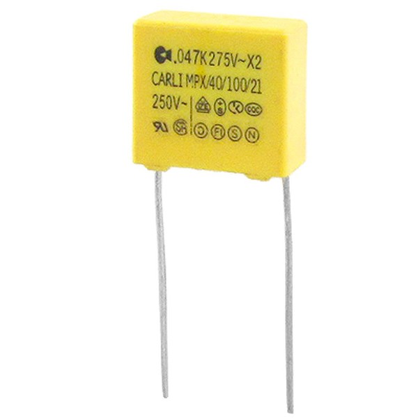uxcell Safety Capacitors Polypropylene 0.047uF MPX X2 Yellow 10 Pack