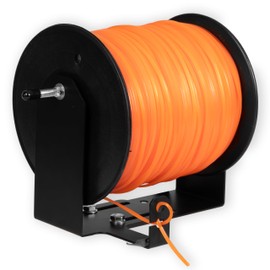 Iron Forge Tools Weedeater Rack String Trimmer Line Holder - Built in Spool Line Cutter, Commercial Weed Wacker Holder String Mount for Lawn Care, Supports 3 & 5 LB Spools - for Open Trailers