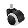 sourcing map Office Chair Casters Wheels 2 Inch PU Twin