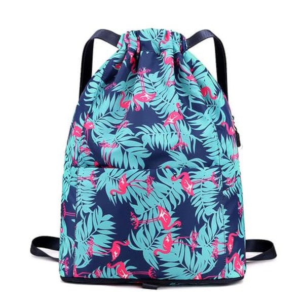 sofarefinish Apartmentm Drawstring Foldable Large Capacity Travel Sports Backpack, Drawstring
