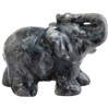 mookaitedecor Natural Labradorite Elephant Ornament Figurine,Healing Crystal Energy Gemstone Reiki
