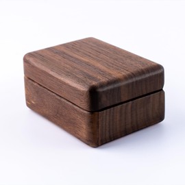 IRIVER BLANK Black Walnut Wood Watch Box - Solid Wood Storage Box for Men Watches Vintage Gift Elegant and Durable Organizer