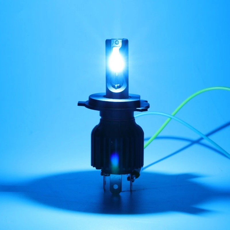 IRONWALLS 2x IRONWALLS H4 9003 HB2 8000K ICE Blue LED