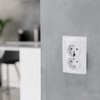 Flush-Mounted Double Socket All-in-One Series G1 Pure White