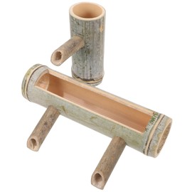 Sosoport 1set Bamboo Water Fountain Kit for Fish Tank Bamboo Cycling Fountain for Outdoor Water Features Decorative Aquarium Decor Unique for Gardeners and Fish