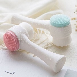 Owner Clan Double-sided ultra-fine facial cleansing brush, pore care dual brush facial cleansing brush / 양면 초미세 세안솔 모공관리 듀얼 솔 세안브러쉬