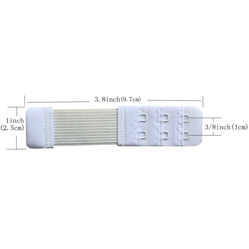 Chanie Women Pack of 3 Soft Comfortable 2 Hooks Bra