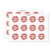 Pack of 72 Red Poppy Paper Labels - Remembering Our