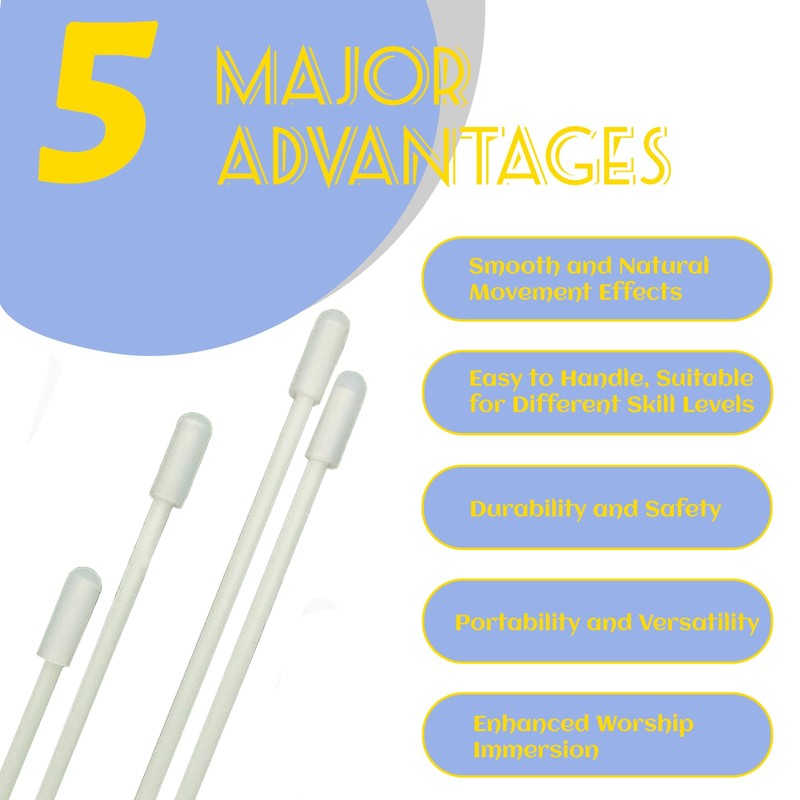 90cm Fiberglass Flex Rods for Worship Flags – 0.3cm Diameter