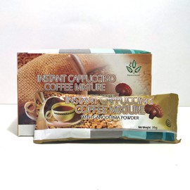 Ganoderma Coffee - Cappuccino Flavor Mix - Instant Cafe On the Go (1 Pack) 15 Sachets per Pack