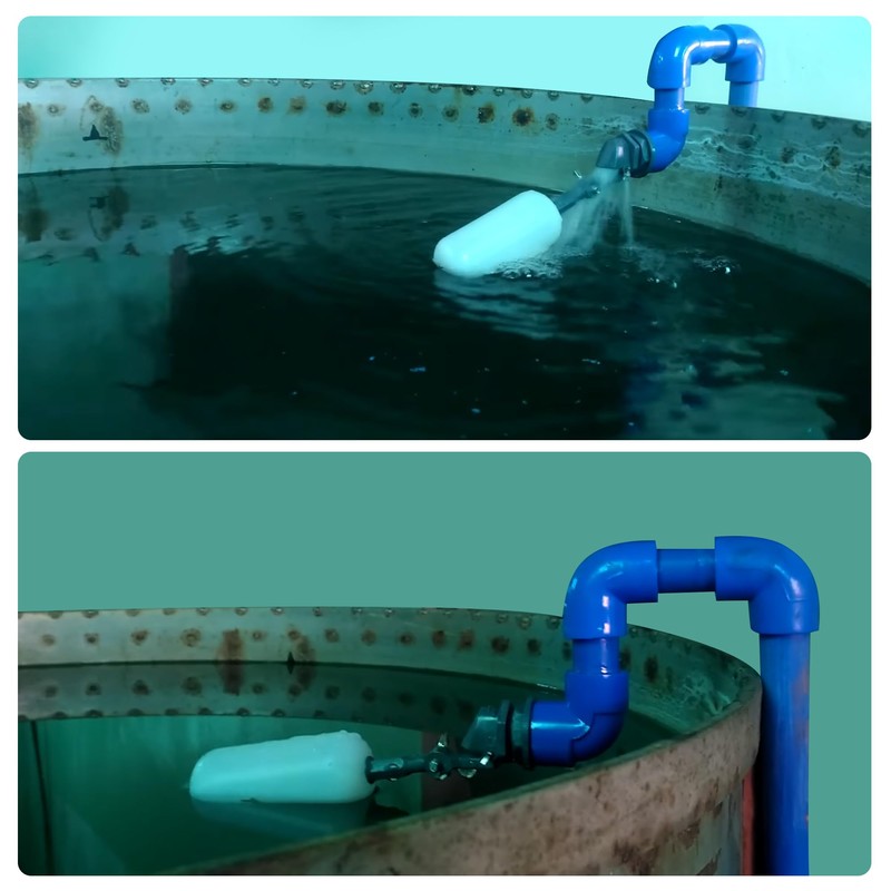 6 Pack Float Ball Valve, 1/2 Inch NPT Thread, OD.