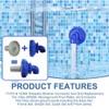 TUIBEIDAMAI Pool Inlet Nozzle 360° Rotatable, Pool Nozzle Adjustable, Pool