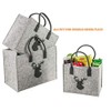 LaFiore24 High Felt Shopping Bag Shopper Festival Deer Large 42
