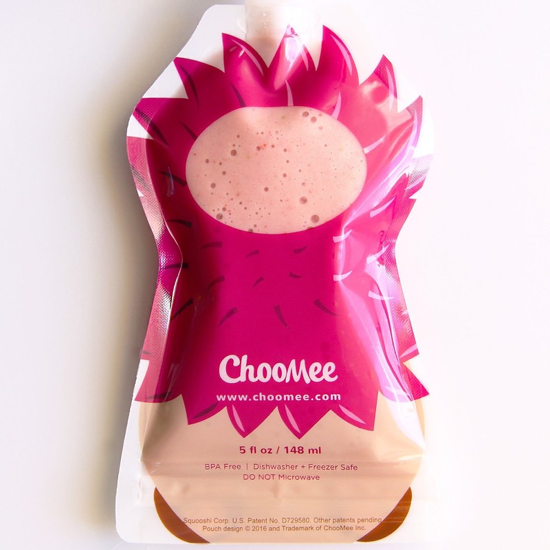 ChooMee Reusable baby food pouches, snack pack with secure double