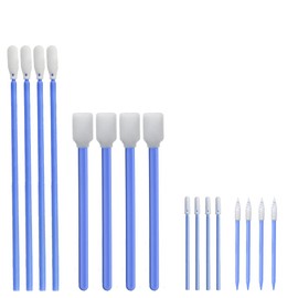 Wellgler's 100pcs Foam Cleaning Swabs, Multi-Purpose Cleanroom Foam Tip, Cleaning Swab Kitip,Lab Swabs.