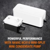 NAVAC NCA10 Mini bomba de condensado - 10.6 GPH, elevación