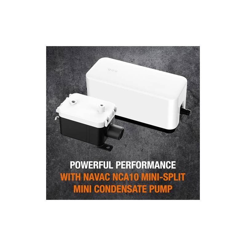 NAVAC NCA10 Mini bomba de condensado - 10.6 GPH, elevación
