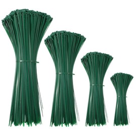 WLEAD Cable Ties Green Set, 300/200/150/100 mm (Pack of 100), WLEAD 18 kg Tensile Strength, Self-Locking Premium Nylon Cable Ties for Cable Management, Garden, Home and Workshops