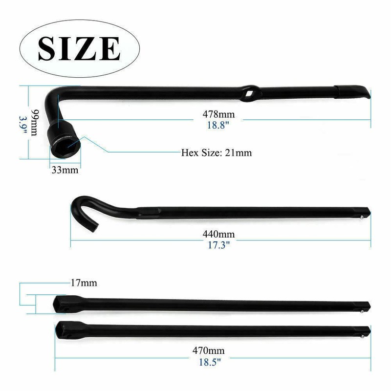 for (2004-2014) Ford F150 Spare Tire Lug Wrench Tool Kit