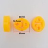 KAIAIWLUO Exhaust Pipe Hanger,4 PCS Vehicle Mounting Rubber Hanger Bracket