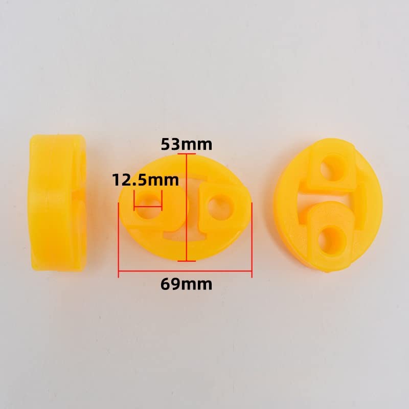 KAIAIWLUO Exhaust Pipe Hanger,4 PCS Vehicle Mounting Rubber Hanger Bracket