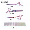 variable Kit De Tijeras Tornasol Para Estilista , Peluquero 4pz
