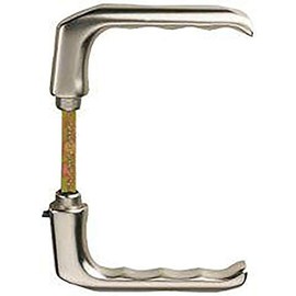 VK London Door Handle Pair Door Handles 10 mm Aluminium F1 Natural Colour