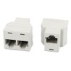 uxcell 2Pcs 3 Way RJ45 8P8C Internet Extension Connector Cable