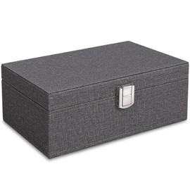 Smart Key Radio Block Case, Radio Wave Blocking Box, Relay Attack Prevention, Key Case, Key Box, Luxury Car Theft Prevention (Box) (Gray)