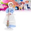 Dollhouse Miniature Porcelain Doll Model Ornament Doll Chef Man Servant
