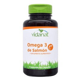 Vidanat Omega 3 de Salmón 60 Cáps – Fuente Natural de Ácidos Grasos Esenciales