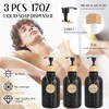 XLHOMO Black Bathroom Accessories Set 17PCS Bathroom Set with 3PCS