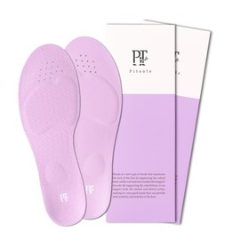 Lavender Set of 2 Pit Soles, Colorful + Insole, Posture Support, Posture Insole, Unisex, Standing Work, Arch Support, Size Adjustment, Insole, Ultra Lightweight (M 9.8 - 10.2 inches (25 - 26 cm))