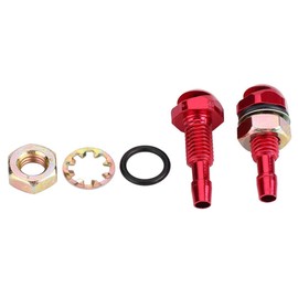 Windshield Washer Nozzle 2pcs Universal Aluminum Alloy Car Front Sprayer Compatible with Most Vehicles