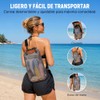 Bolsa Seca Impermeable Deportes Acuáticos con Funda Celular (Negro,10L)