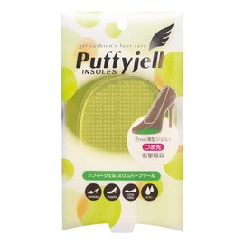 Puffy Gel Women's Insole, Slim Half Sole, Clear, One Size Fits Most, clear