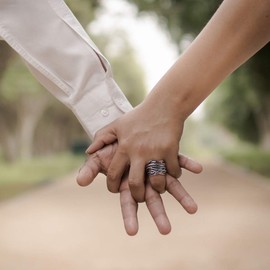 dnswez 2 Tone Intertwined Crossover Statement Antique Ring Fashion Chunky Band Rings for Women Men Gold Silver Plated Wide Index Finger Rings