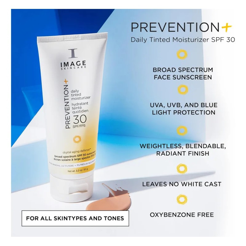Image Skincare, Prevention+ Crema Hidratante Teñida Diaria S