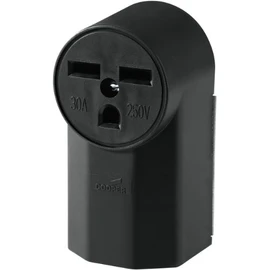 Eaton WD1232 30-Amp 2-Pole 3-Wire 240-Volt Surface Mount Power Receptacle, Black