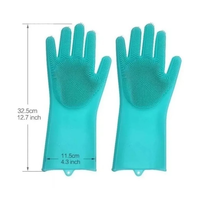 Molin Dollins Guantes Lava Trastes De Silicon Practico Multiusos Colores
