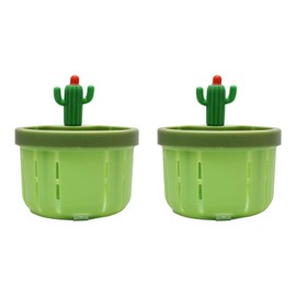 2 Pack Cactus Design Universal Sink Strainer, Expandable Kitchen Sink Filter for Dish Washing, Versatile Green Sink Drain Filter, Ideal Sink Accessories