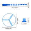 EQLEF 10PCS Twisty Pull String Flying Saucers Spinning Flying Disc