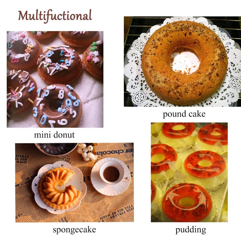 Old Tjikko Doughnuts Baking Mould, 12 Cavities Doughnut Mould, Baking