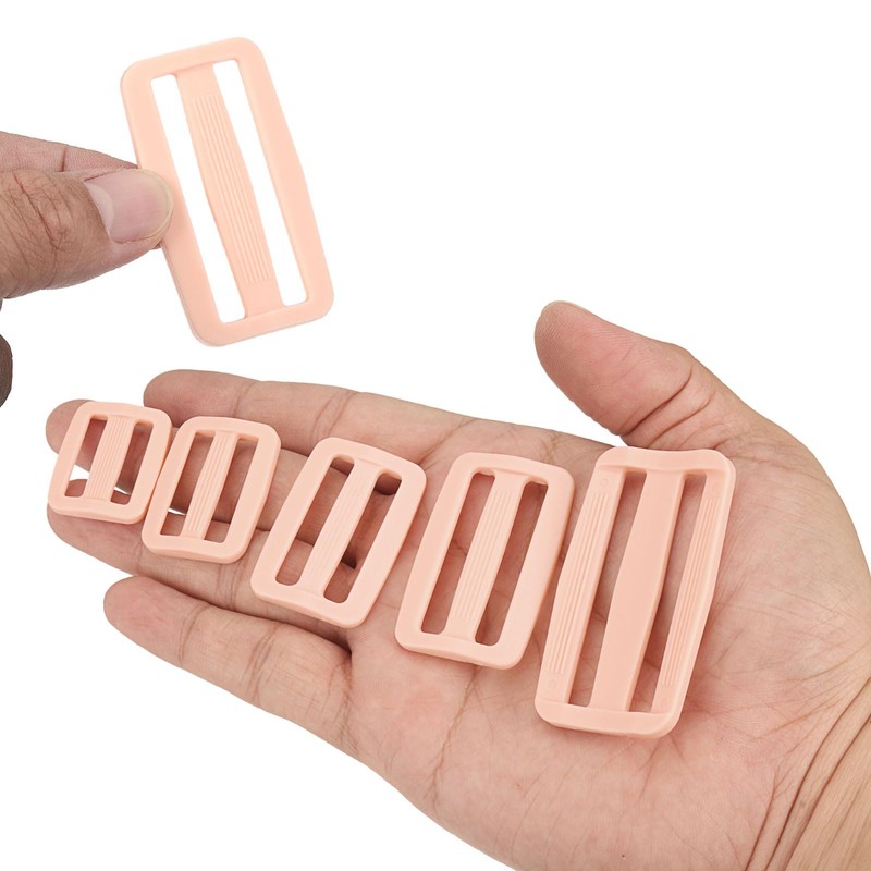 uxcell 25Pcs Plastic Slide Buckle, 1 1/2" Tri-Glides Slides, Adjustable