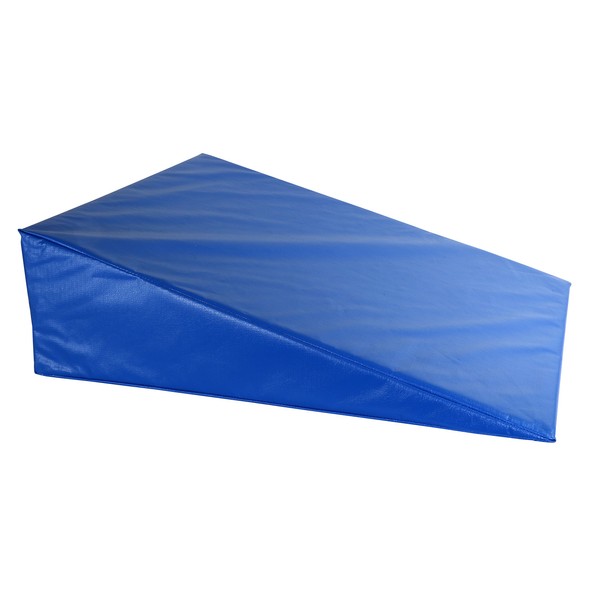 CanDo 31-2004S Positioning Wedge, Foam with Vinyl Cover, Soft, 24" x 28" x 8", Royal Blue