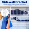 Wire Shelf End Bracket, White Plastic Closet Shelf Brackets with